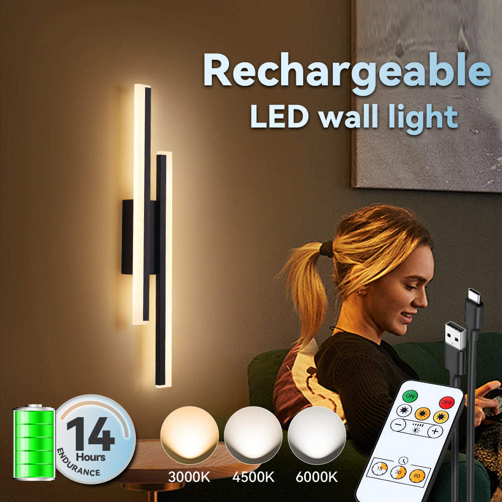 SEEDIQ Rechargeable LED Wall Lamp For Living Room And Bedroom