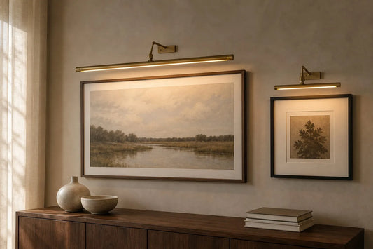 Picture Light Size Guide: How to Match Lamp Length to Frames and Gallery Walls