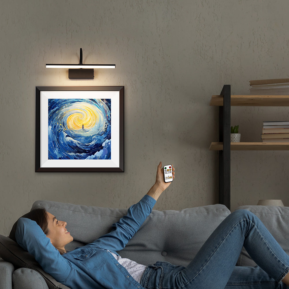 SEEDIQ Flexible Lamp Arm Battery Powered Picture Wall Lamp